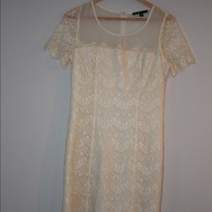 Cream lace dress